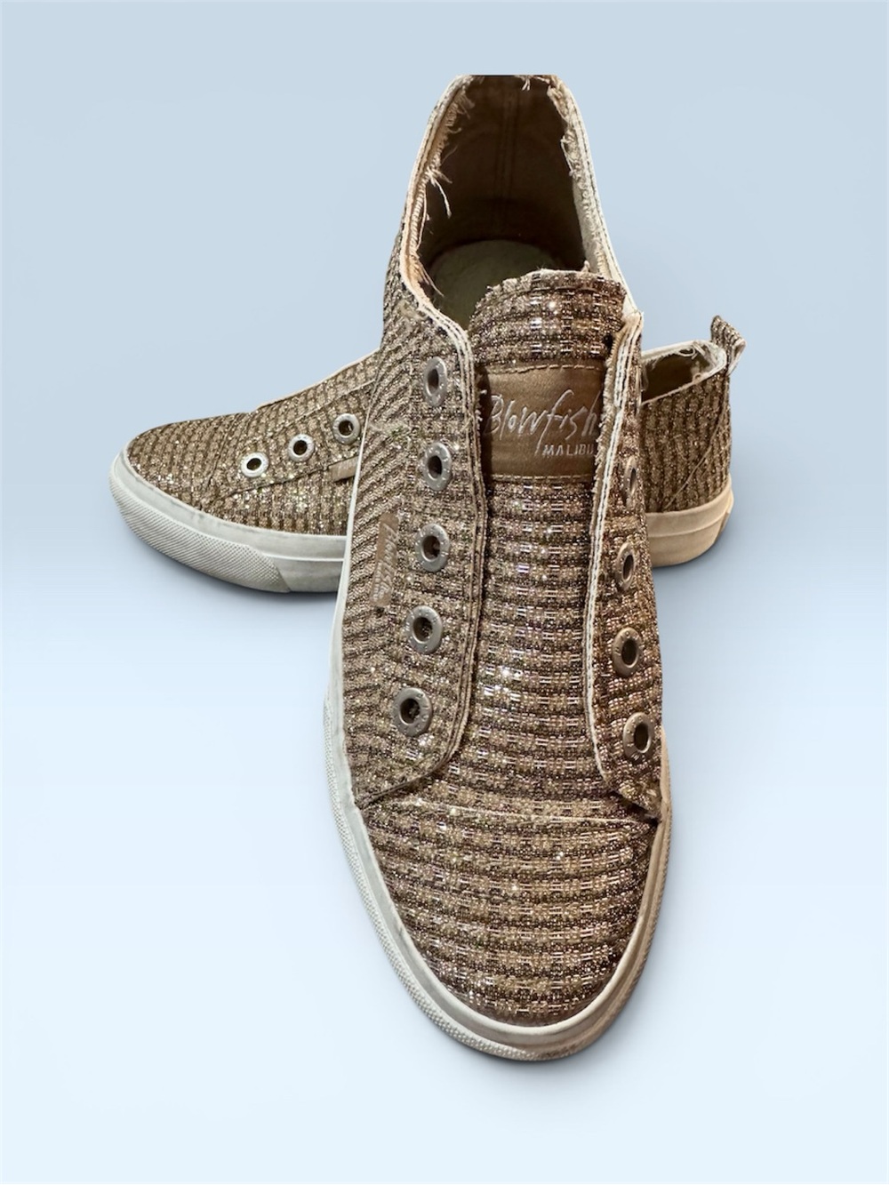 Blowfish Sparkle Gold Slip-On Sneaker - Picture 2 of 12